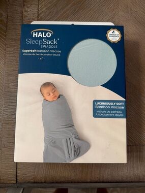 HALO Sleepsack Swaddle Supersoft Viscose from Bamboo - Calm Sage S